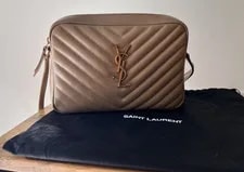 Saint Laurent Lou Camera Dark Quilted Crossbody HW NEW 2