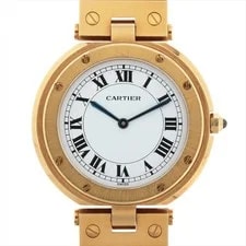 Cartier — Cartier Santos Vendôme LM 81914 YG QZ White Dial — Watch — resale
