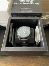 Omega X Swatch Mission TO THE Moonphase NEW Moon – Black Bioceramic Snoopy Watch 2