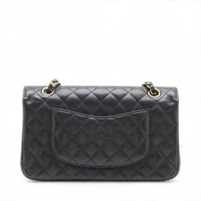 Chanel Matelasse 25 Grained Double Flap Double Chain Met 2