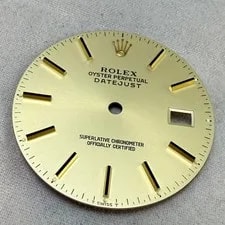 Genuine Rolex Datejust Champagne Dial FOR 16233, 16013, 16018 TWO Tone #738 2