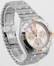 NEW Papers Breitling Chronomat B01 Silver Two-Tone Gold Steel 42mm IB0134 BOX 3