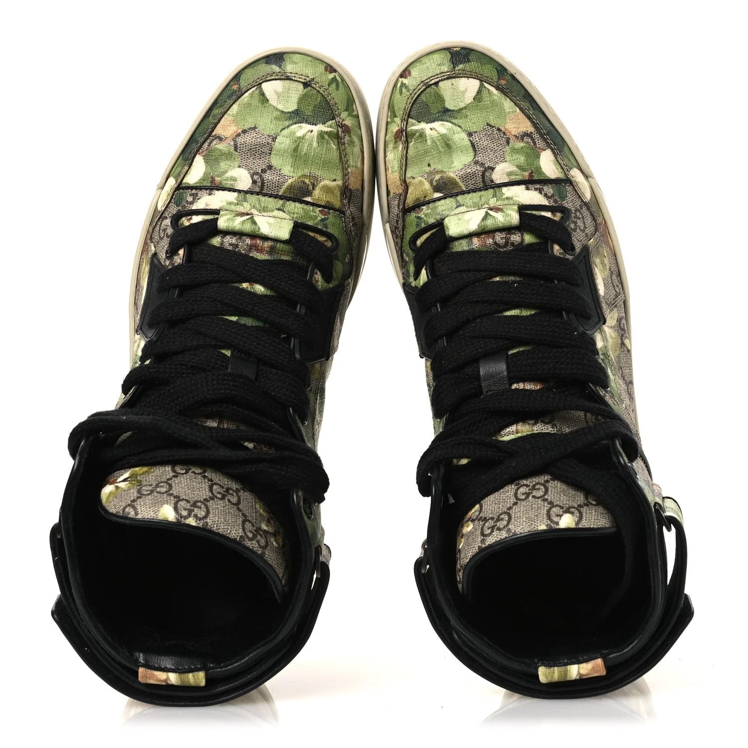 GG Monogram Blooms Web High Top Sneakers 8 2
