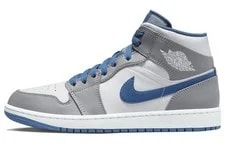 Jordan — [DQ8426-014] -- Jordan Air 1 Mid " " 潮流 中帮 复古篮球鞋 男款 灰白蓝 — Sneaker — resale