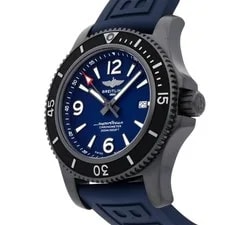 Breitling Superocean Date Black Steel Auto 46mm Strap M17368D71C1S2 2