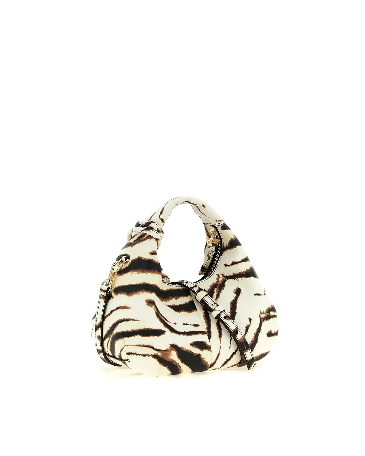Ganni Zebra-Print Mini Hobo — 2