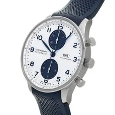 IWC Portugieser Chronograph IW371620 RefNo IW371620 White / Blue Dial #W1843 2