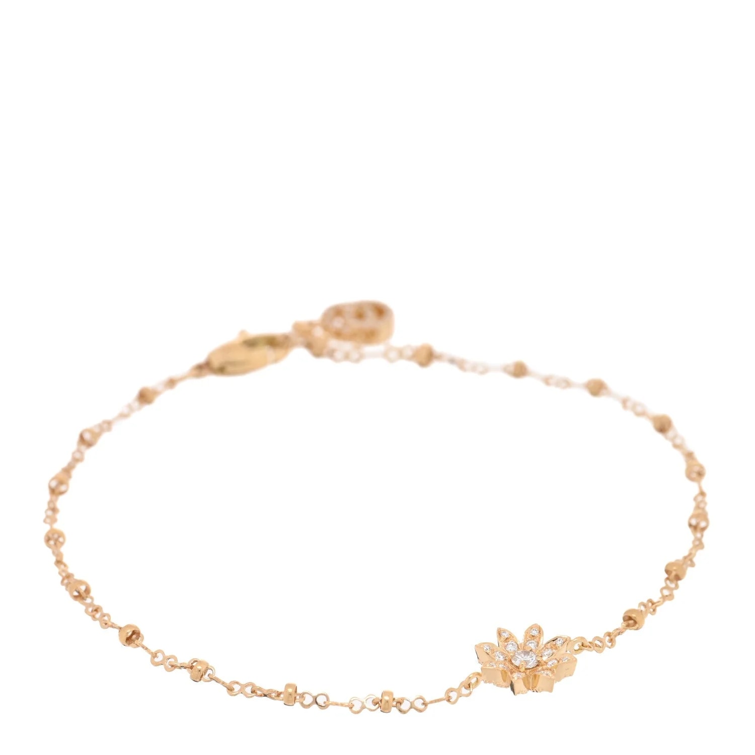 Gucci — 18K Yellow Gold Flora Station — Jewelry — resale