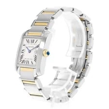 Cartier Tank Francaise W51012Q4 2465 25mm Steel 18k Yellow Gold 4
