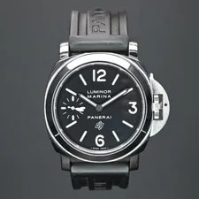 Panerai — Panerai Luminor Marina Logo PAM00005 44mm Black Dial Stainless Steel — Watch — resale