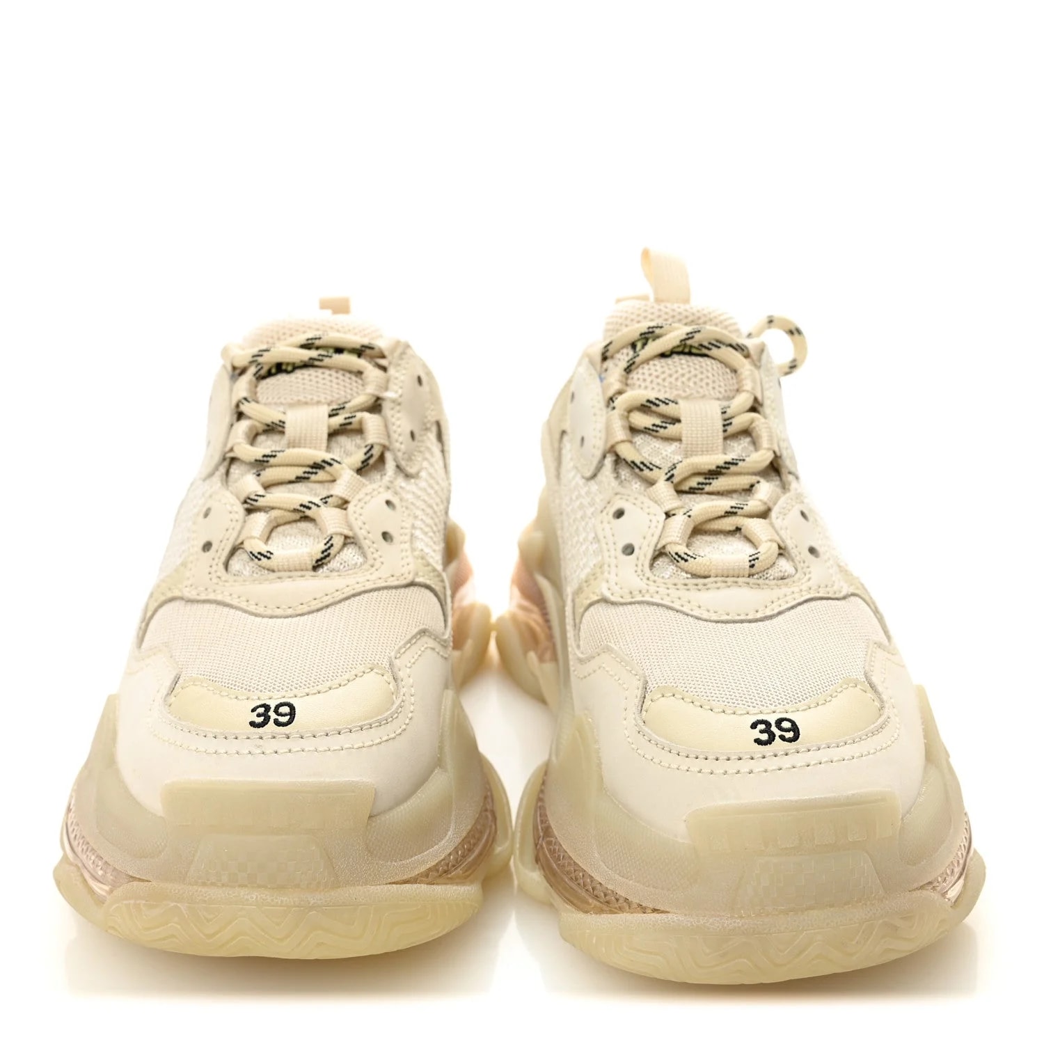Fabric Clear Sole Triple S 39 2