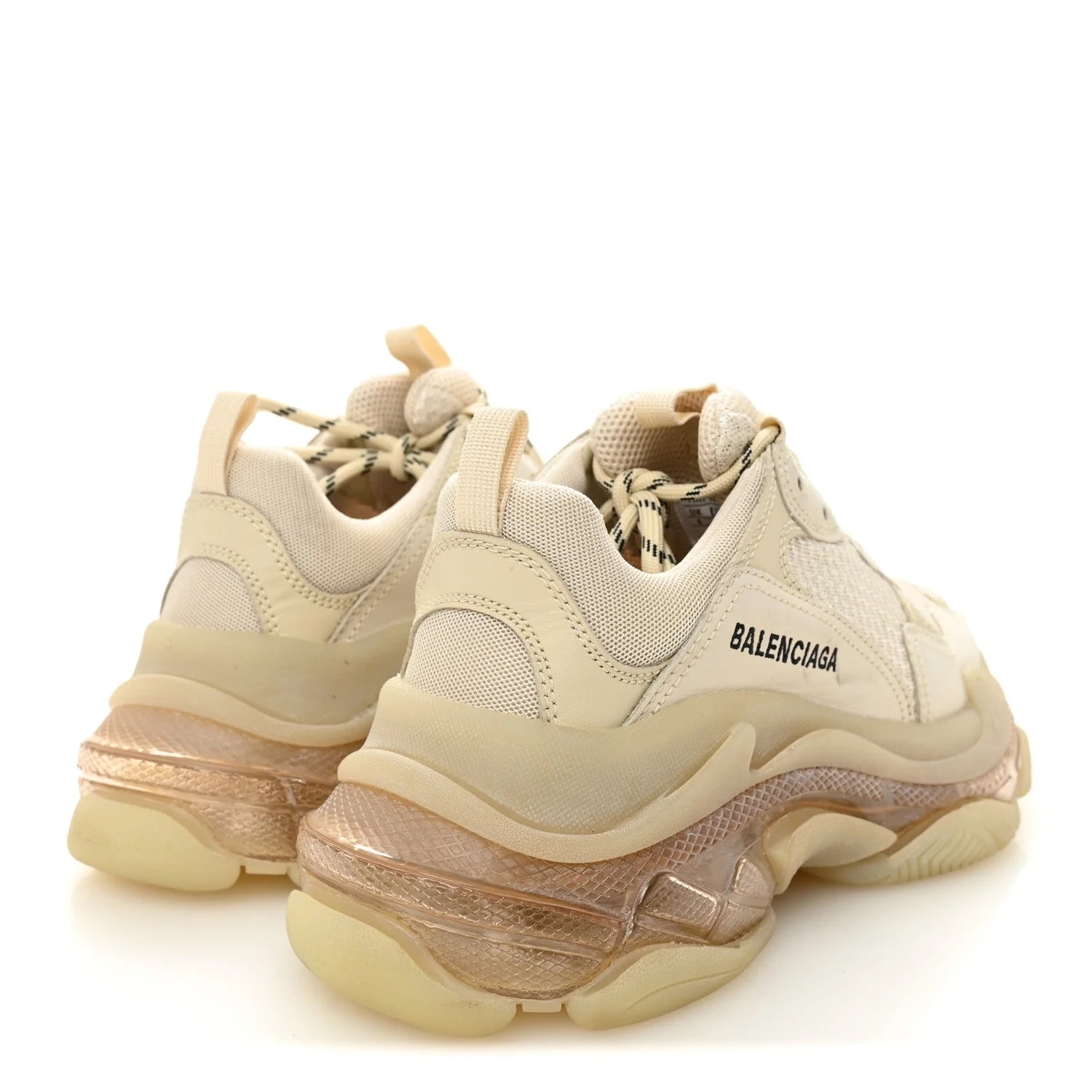 Fabric Clear Sole Triple S 39 4