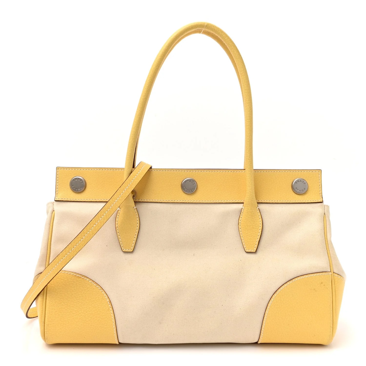 Prada — Canapa Cinghiale Grezzo Crema — Handbag — resale