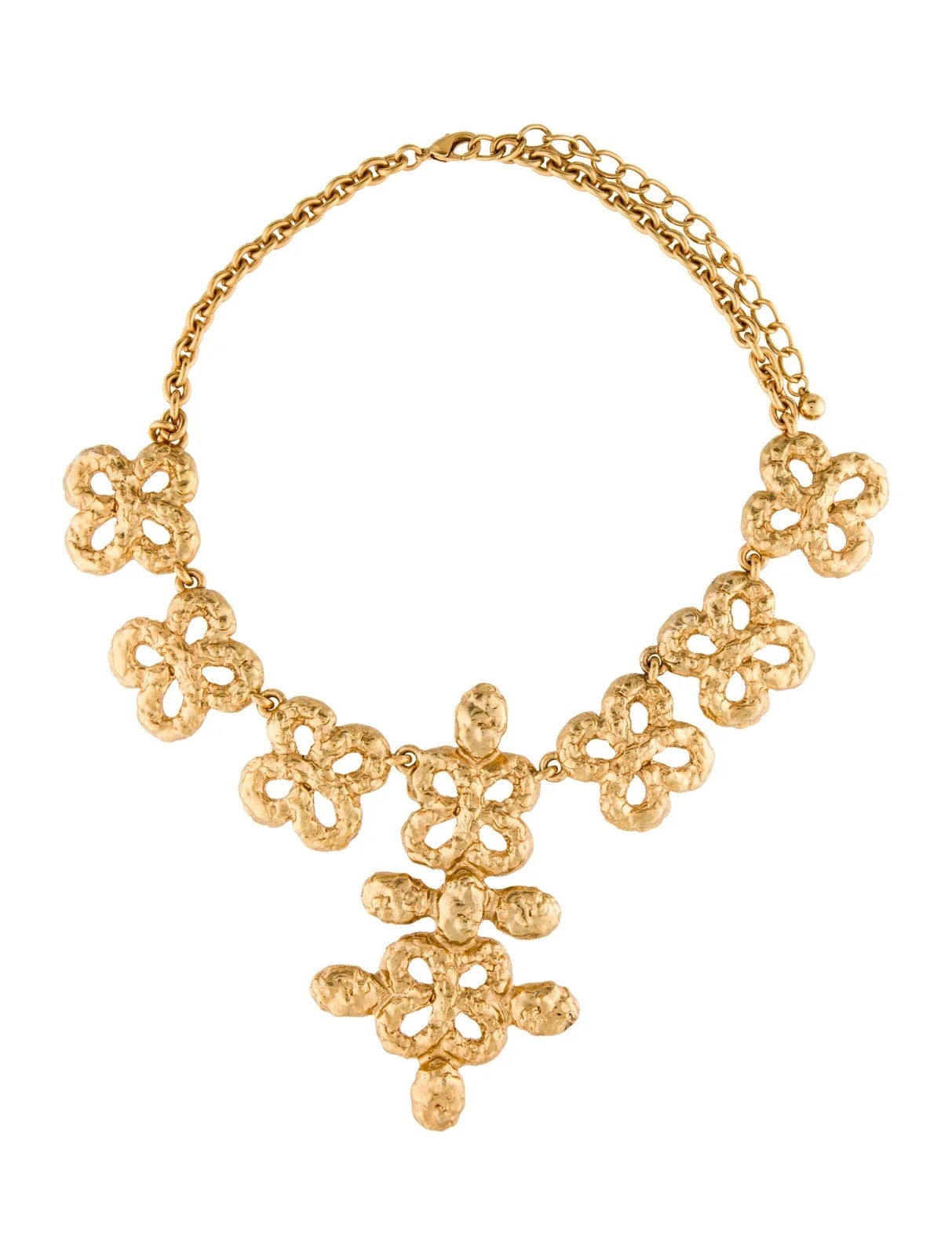 Kenneth Jay Lane — Clover Station Collar — Jewelry — resale