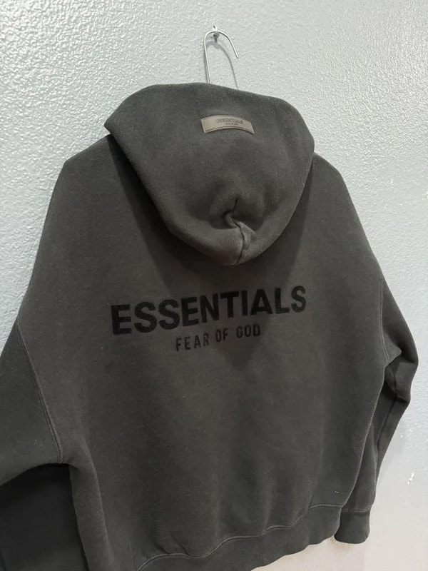 Fear of God — Fear of God Essentials Logo Cotton Hoodie — streetwear — resale