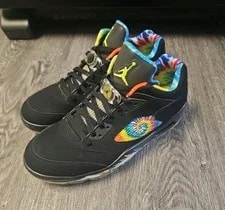 Promo Sample Size 11.5 - Air Jordan 5 Golf Low Peace & Love 4