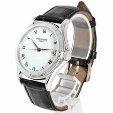 Patek Philippe Calatrava 5117G-001 18K WG White Roman Dial Auto 37mm 2