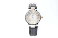 Cartier — Cartier Must 21 Quartz White Dial Leather Band Unsold Accessories — Watch — resale