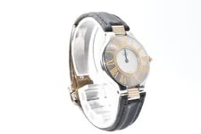 Cartier Must 21 Quartz White Dial Leather Band Unsold Accessories 3