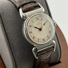 Omega Scarab Case Mechanical Hand Wind White Dial Wrist 19cm 3