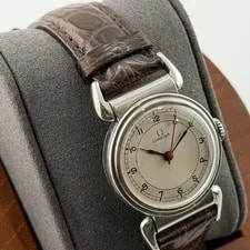 Omega Scarab Case Mechanical Hand Wind White Dial Wrist 19cm 4