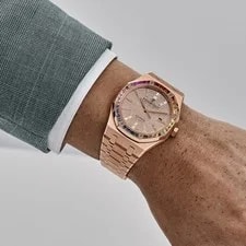 Audemars Piguet Royal Oak 15413OR.YY.1220OR.01 Rose Gold Rainbow Sapphires 2