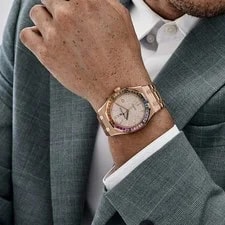 Audemars Piguet Royal Oak 15413OR.YY.1220OR.01 Rose Gold Rainbow Sapphires 3