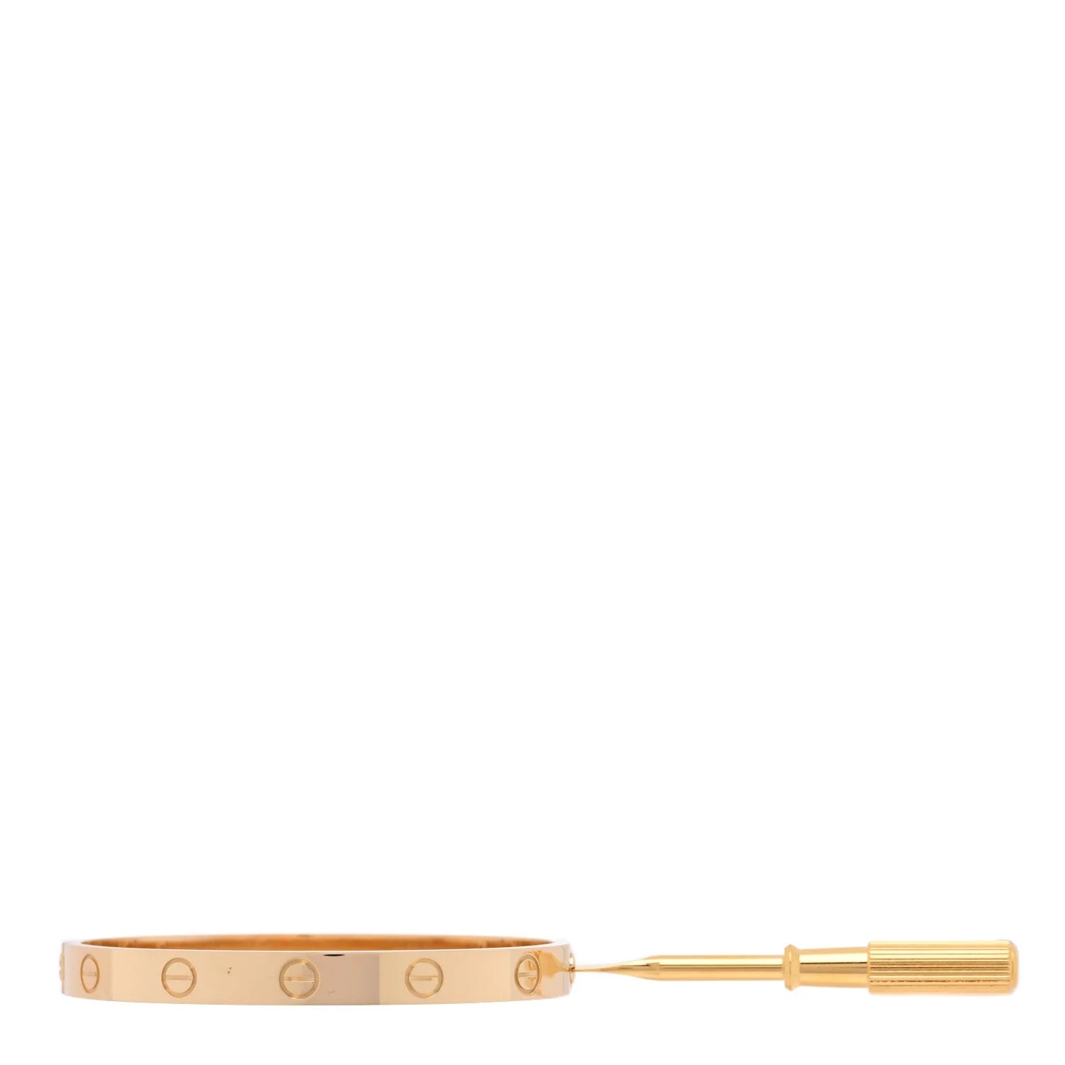 18K Yellow Gold Love Bracelet 16 3