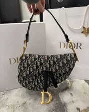 Dior — Dior Saddle Monogram W/ Detachable Strap — Handbag — resale