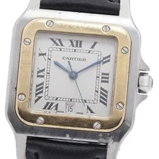 Cartier — Cartier Santos Galbee LM W200114B YG Bezel Beige Dial Quartz Watch_866942 — Watch — resale