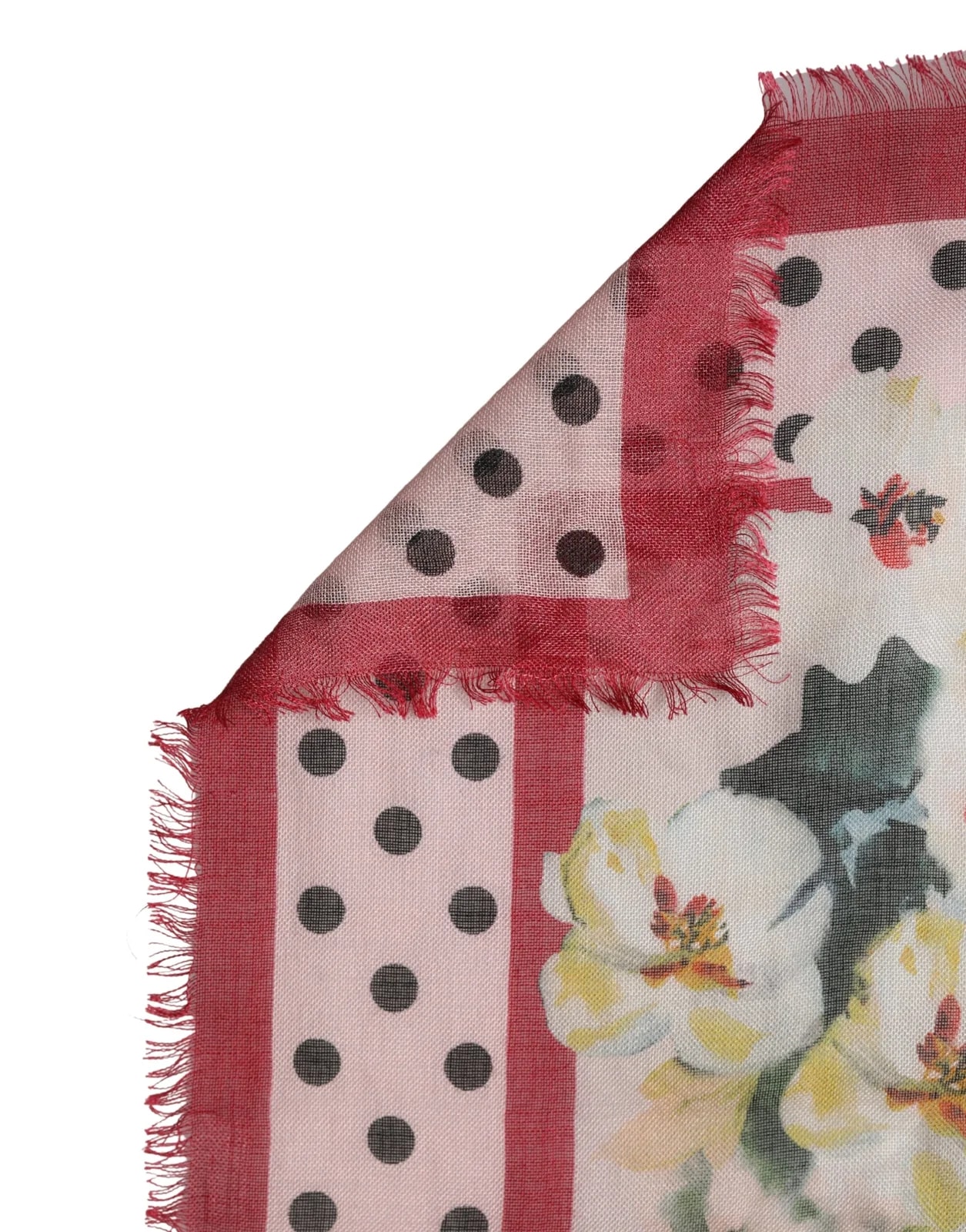 Dolce & Gabbana Floral Print Square Stole 133cm X 133cm Scarf 4