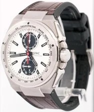 IWC Ingenieur Silver Arrow Chronograph Leather Rubber Steel 45mm 3