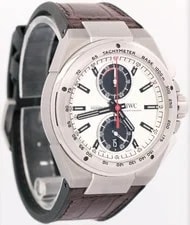 IWC Ingenieur Silver Arrow Chronograph Leather Rubber Steel 45mm 4