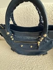 Authentic Balenciaga Metallic Edgy Vello Bule Mir 4