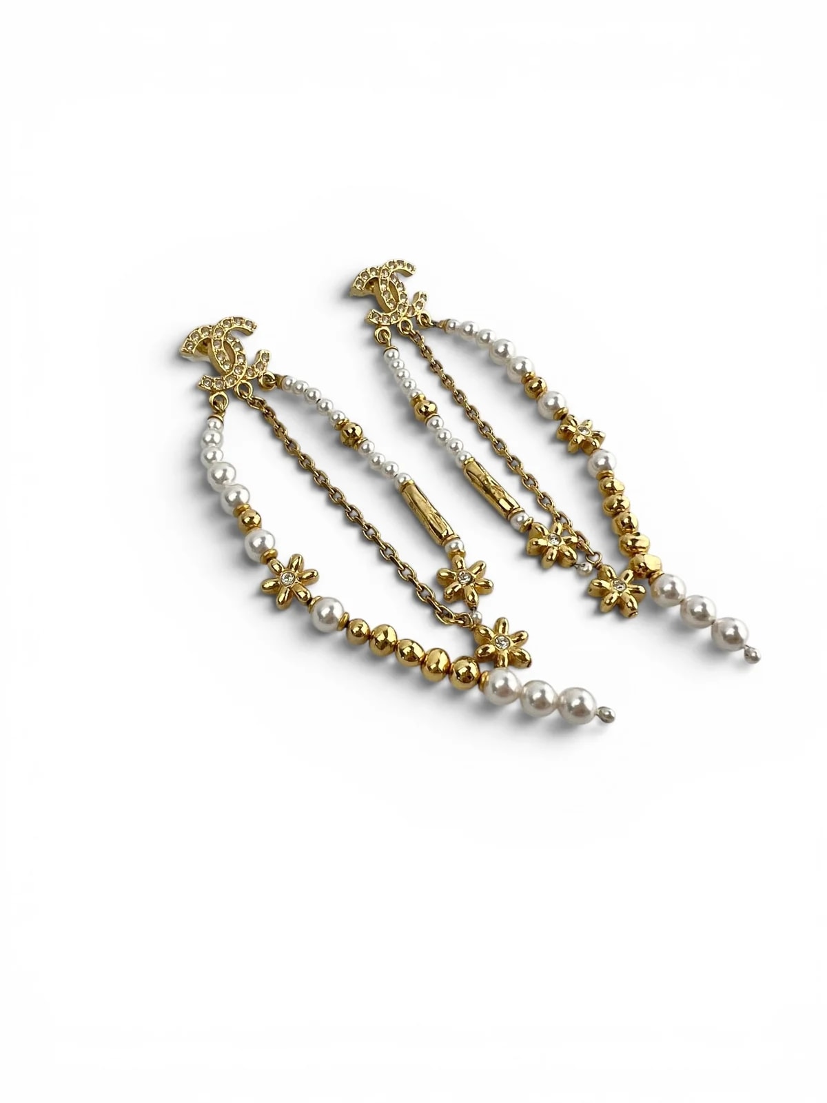 Chanel Beaded Drop Earrings 3