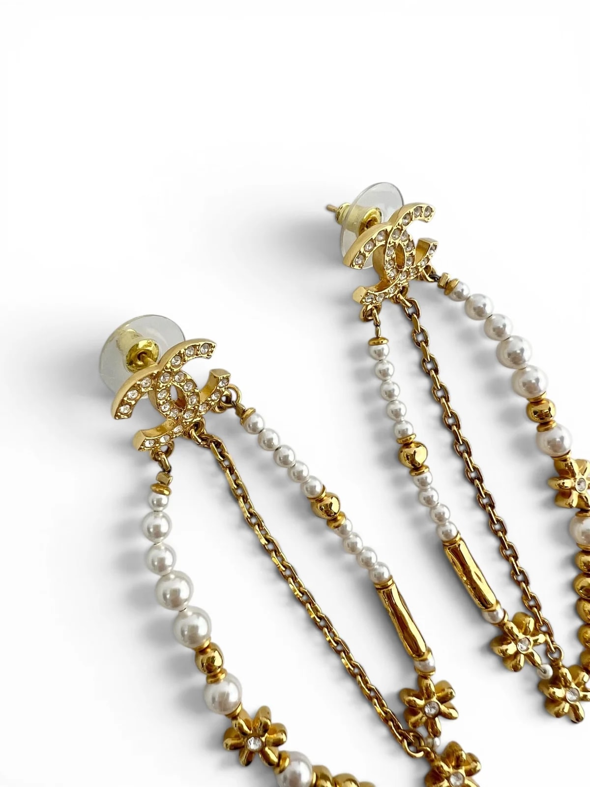 Chanel Beaded Drop Earrings 4