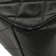 Chanel Large Matelasse Single Flap Chain Coco Mark Double Chain Lea 4