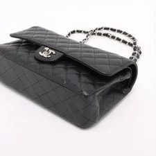 Chanel Big Matelasse Grained Single Flap Double Chain 3