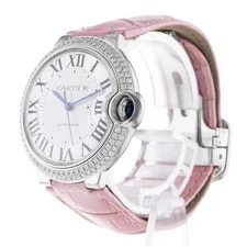 Cartier Ballon Bleu 36mm WE900651 3004 Silver White Gold Leather 4