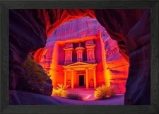 Jordan — Petra Jordan Treasury Carved Framed Wall Art Poster Print Picture — Sneaker — resale