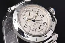 Cartier W31037H3 Pasha 38MM GMT Power Reserve 2388 #051 2