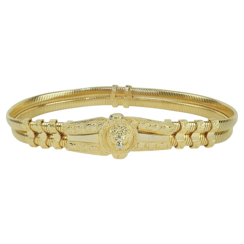 Judith Leiber — Judith Leiber Lion Medallion Stretch Belt — Accessory — resale