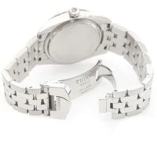 Tudor Glamour Date 53000 31mm SS Silver #C8960 2