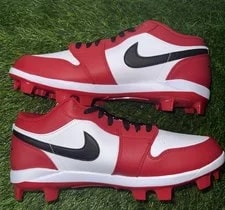 Nike Air Jordan 1 Retro MCS Low Chicago Baseball Cleats CJ8524-611 Men's — Sneaker — resale