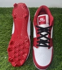 Nike Air Jordan 1 Retro MCS Low Chicago Baseball Cleats CJ8524-611 Men's 4