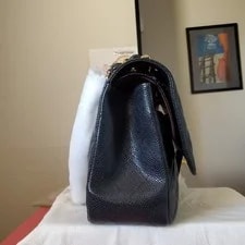 $12,600 Chanel Classic Ca Viar Hw Double Flap Chip Code 4