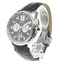 Cartier — Cartier Calibre DE W7100060 42mm SS Black Dial Automatic #C100 — Watch — resale