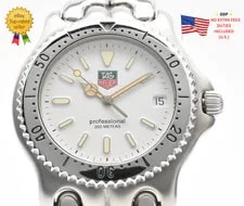 Tag Heuer — ▶️ [N ] TAG Heuer S/el S99.006E 37mm Quartz White Dial Date 200M — Watch — resale