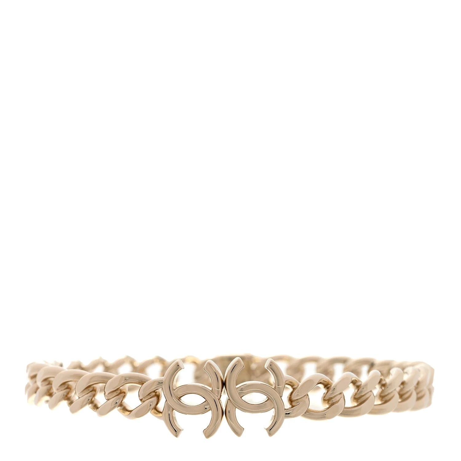 Chanel — Metal CC Chain Link Choker M — Jewelry — resale