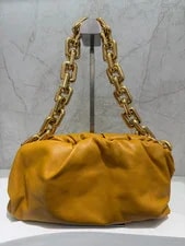 Authentic Bottega Veneta Chain Pouch Almond -Tone 2